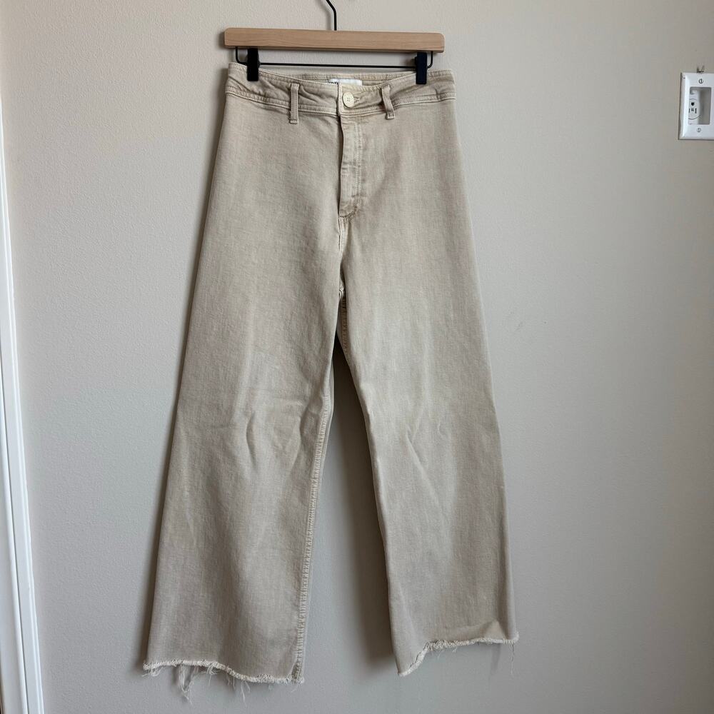 Zara Cream Straight Leg Pants